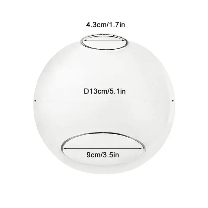 Clear Glass Bell Lamp Shade for Elegant Light Diffusion