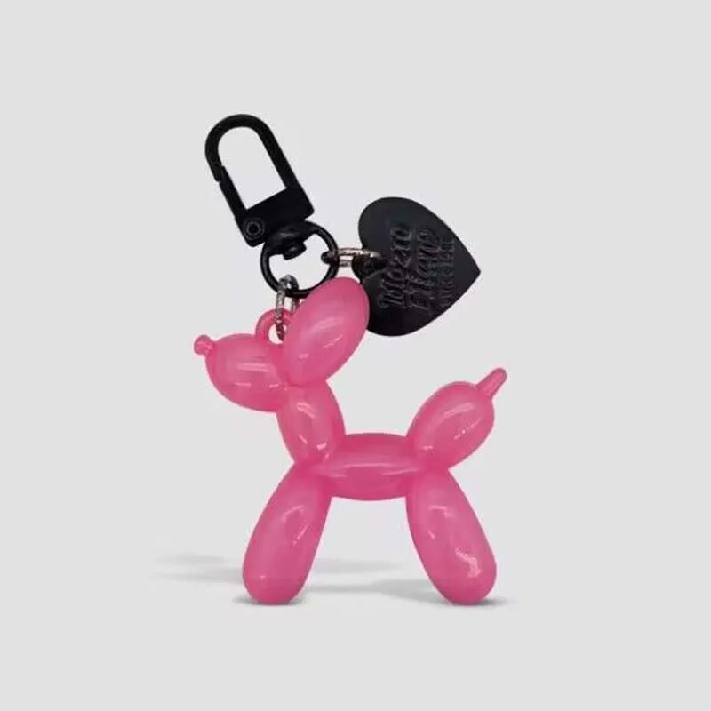 Dog Balloon Keychain in Durable Resin and Zinc Alloy