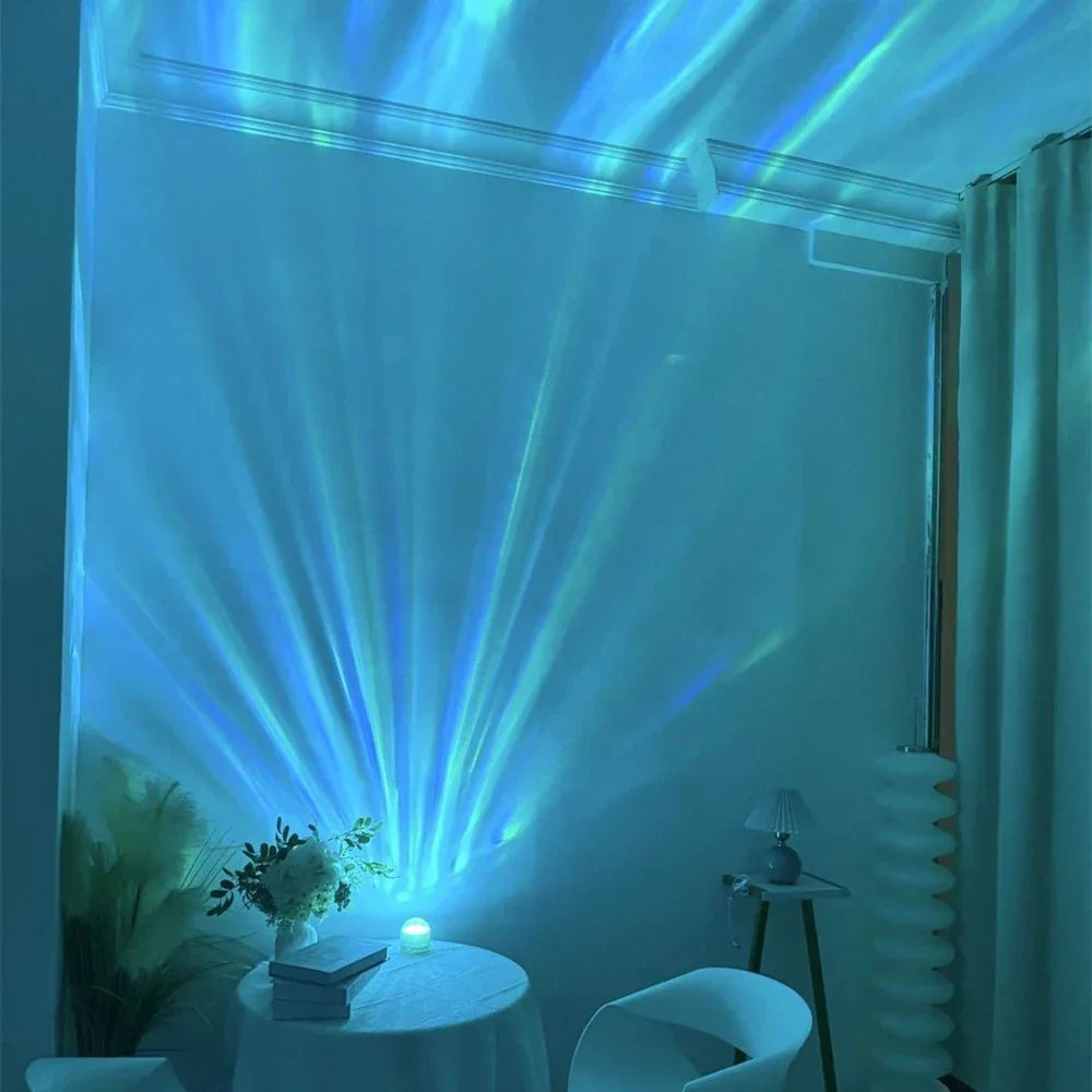 Aurora Projector Night Light with 16 Colors and Remote Control