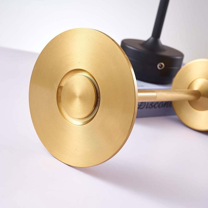 Rechargeable Wireless LED Table Lamp - Portable Touch Control, Metal Finish