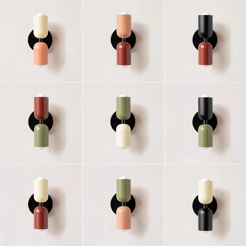 Modern Dual-Light Creamy Glow Wall Lamp