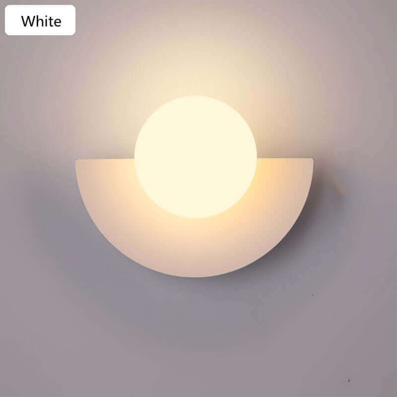 Half Moon LED Wall Light in Various Colors