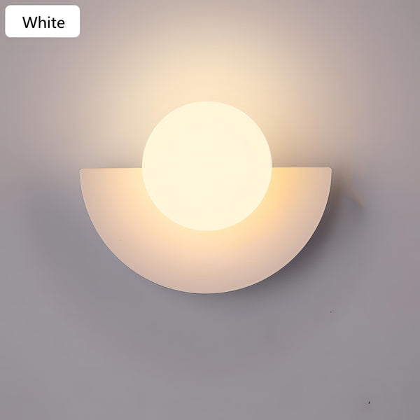 Nordic Half-Circle LED Wall Lamp in 6 Colors