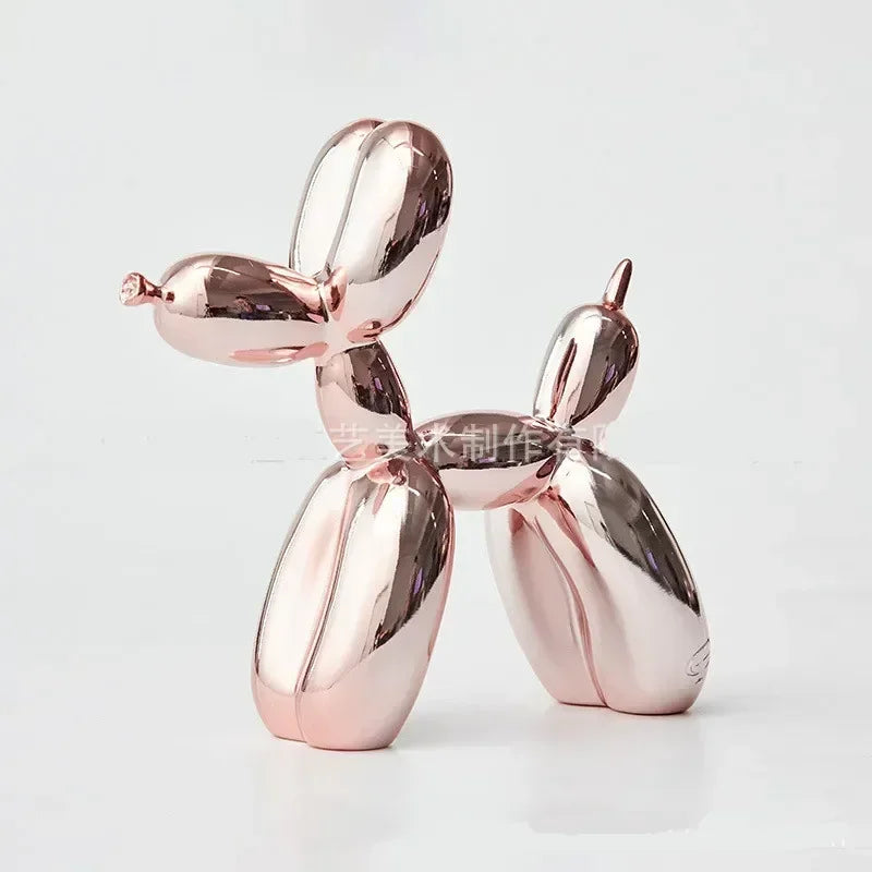 Nordic Resin Balloon Dog Sculpture Modern Art Figure