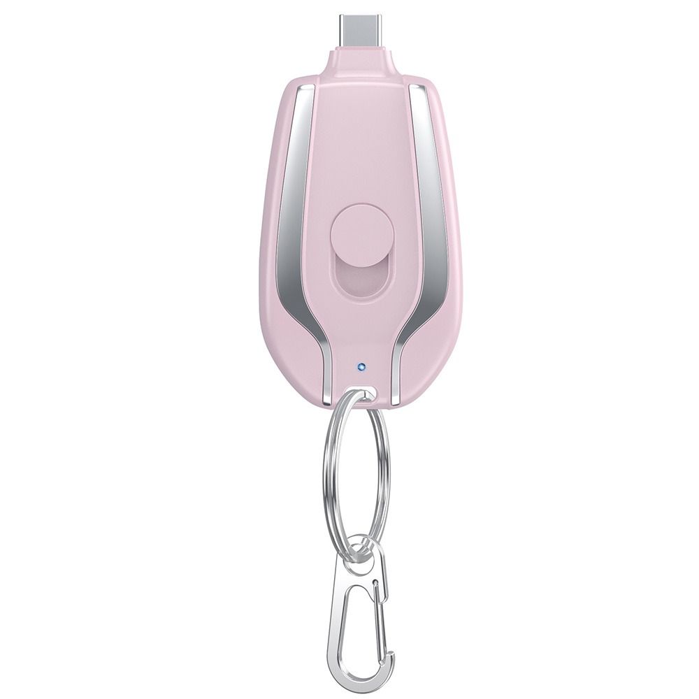 Mini Portable 1500mAh Power Bank Charger with Carabiner Clip