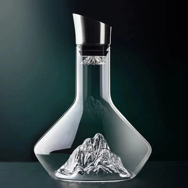 Lead-Free Crystal Iceberg Decanter 1500ml for Red Wine