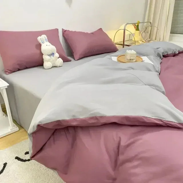 Reversible Scandinavian Bedding Set, Soft Breathable Fabric