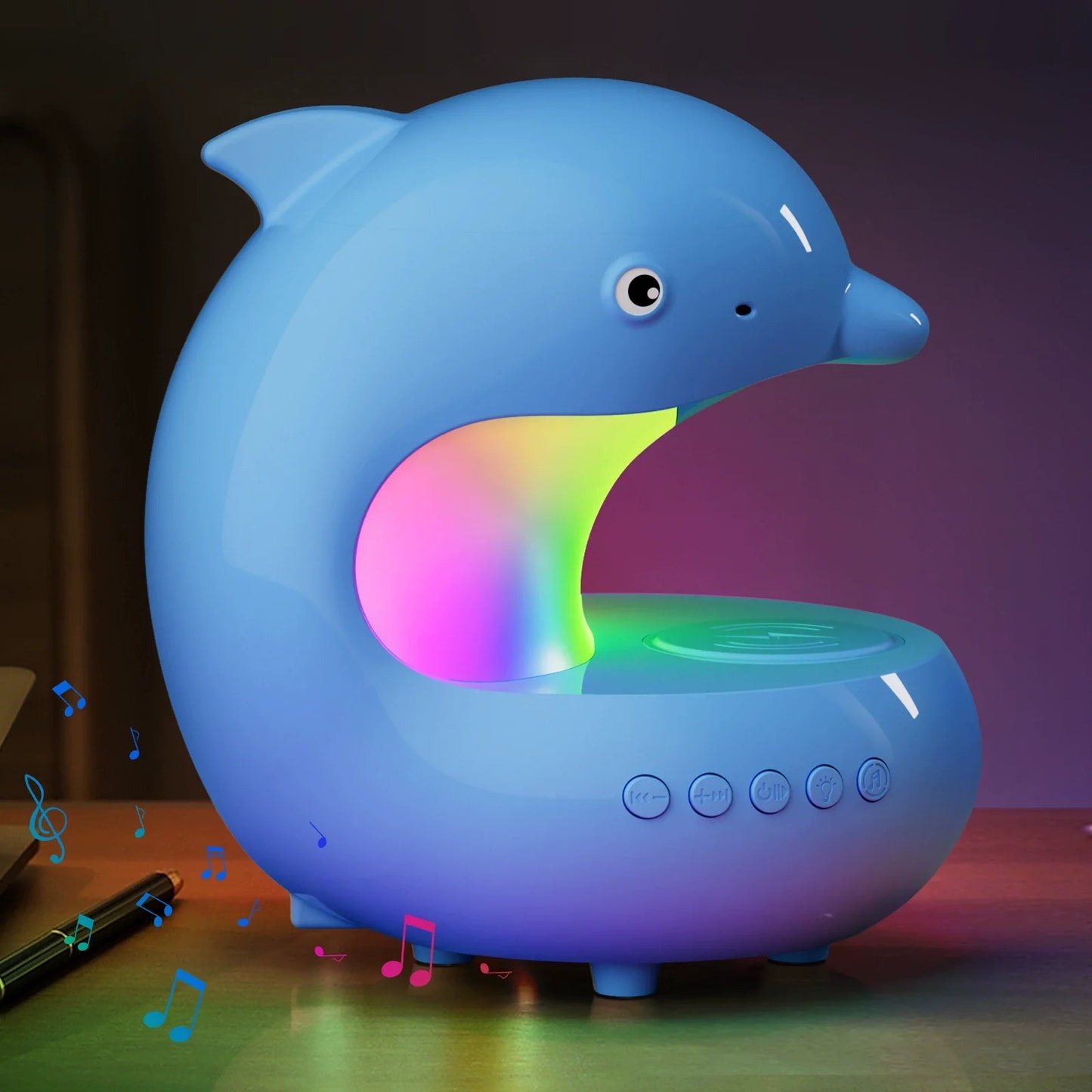 Wireless Charging Night Light with LED Glow