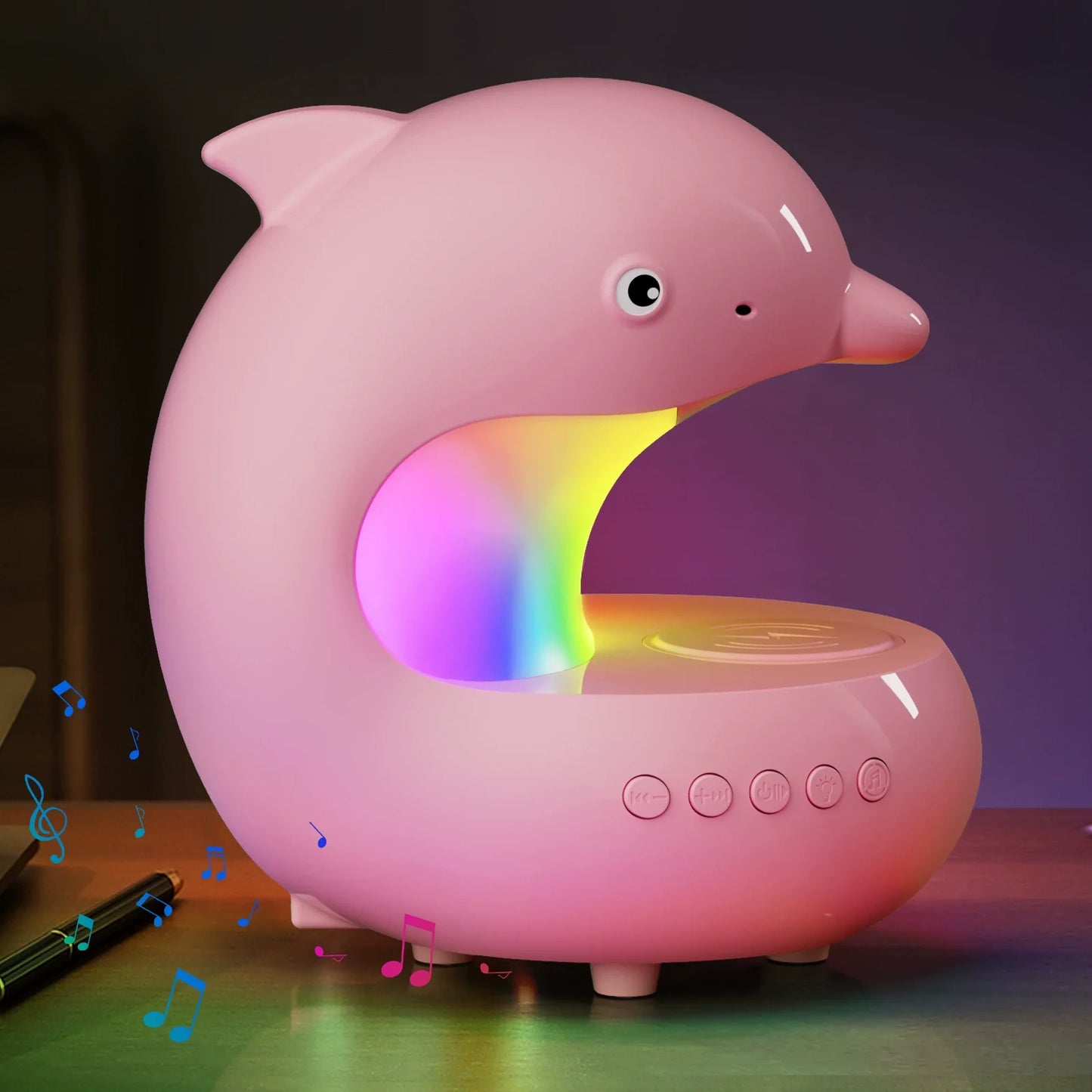 Wireless Charging Night Light with LED Glow