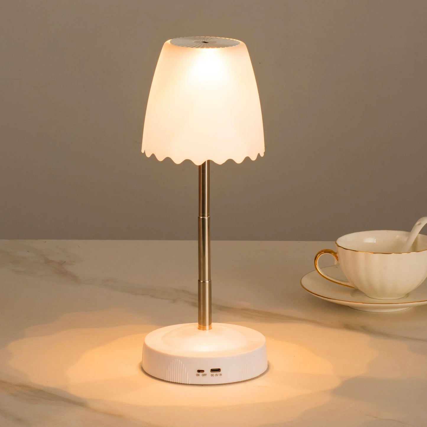 Wireless Charging LED Night Light - Modern Bedside Lamp
