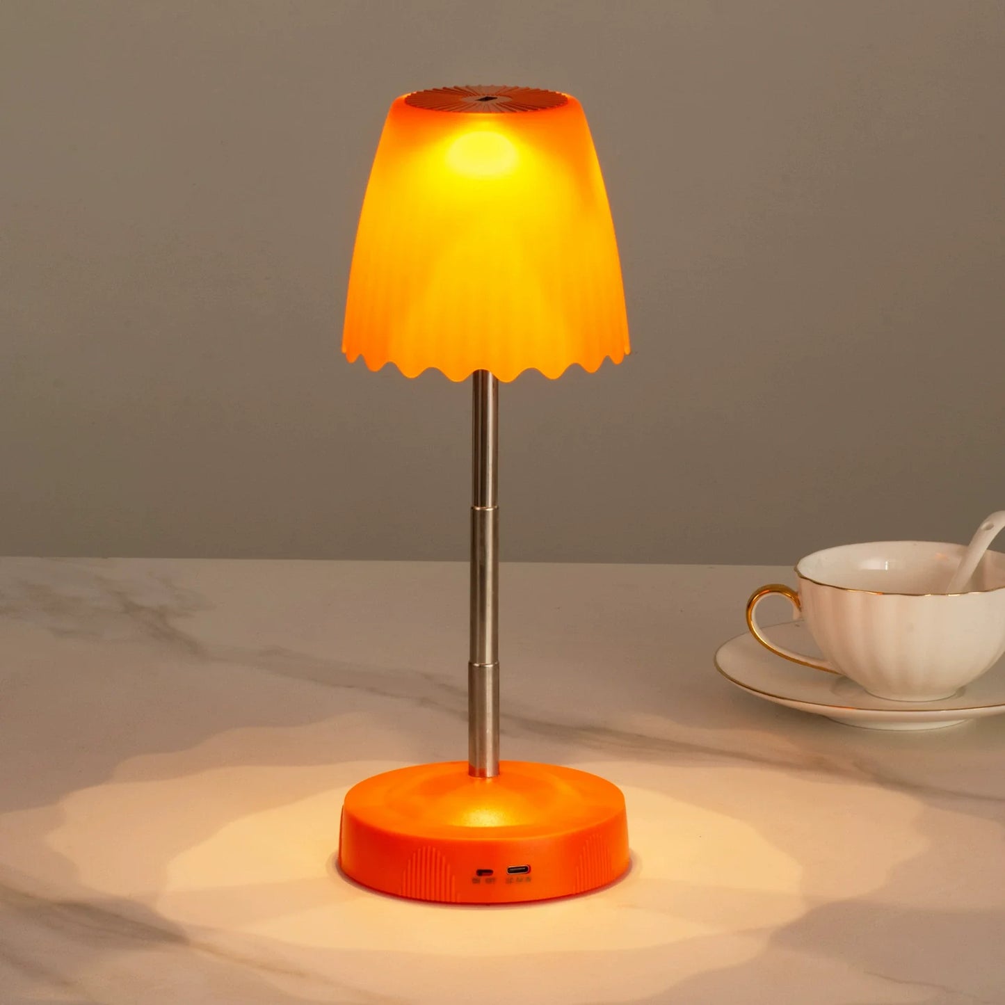 Wireless Charging LED Night Light - Modern Bedside Lamp