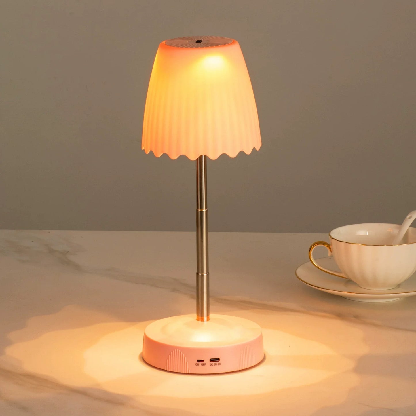 Wireless Charging LED Night Light - Modern Bedside Lamp