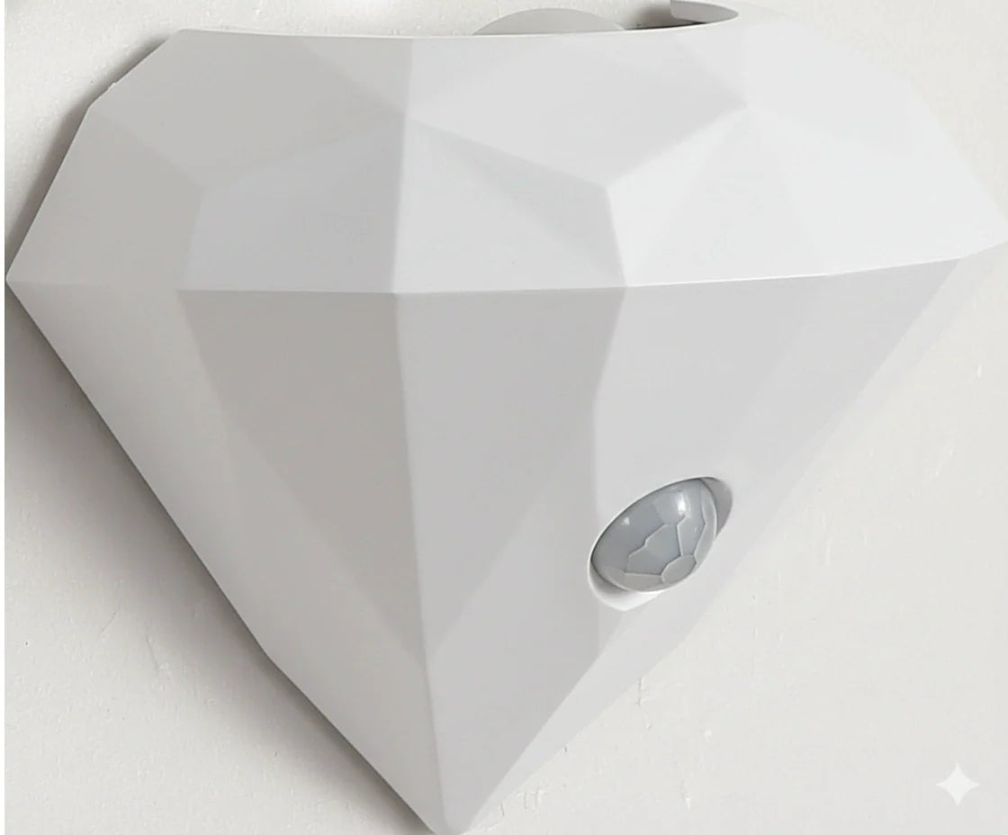 Dimmable Motion-Sensing Diamond Wall Lamp