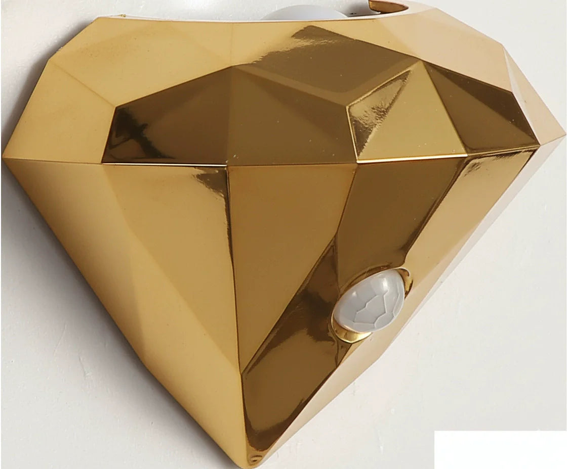 Dimmable Motion-Sensing Diamond Wall Lamp