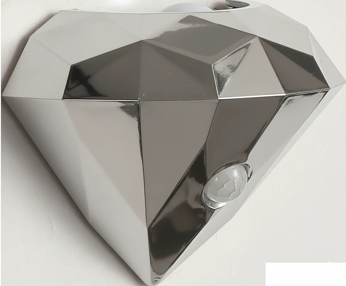 Dimmable Motion-Sensing Diamond Wall Lamp