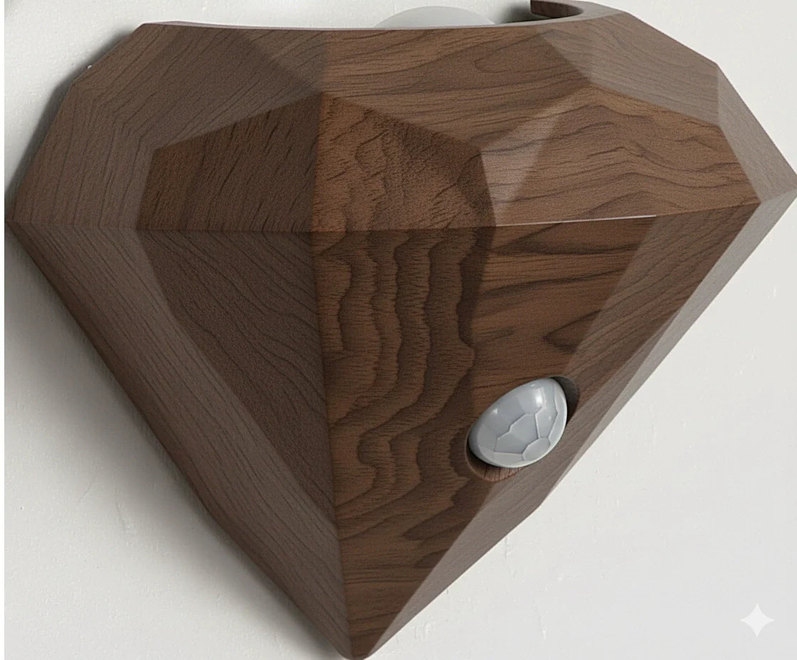Dimmable Motion-Sensing Diamond Wall Lamp