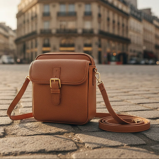 Compact Anti-Theft Crossbody Bag with Adjustable Strap