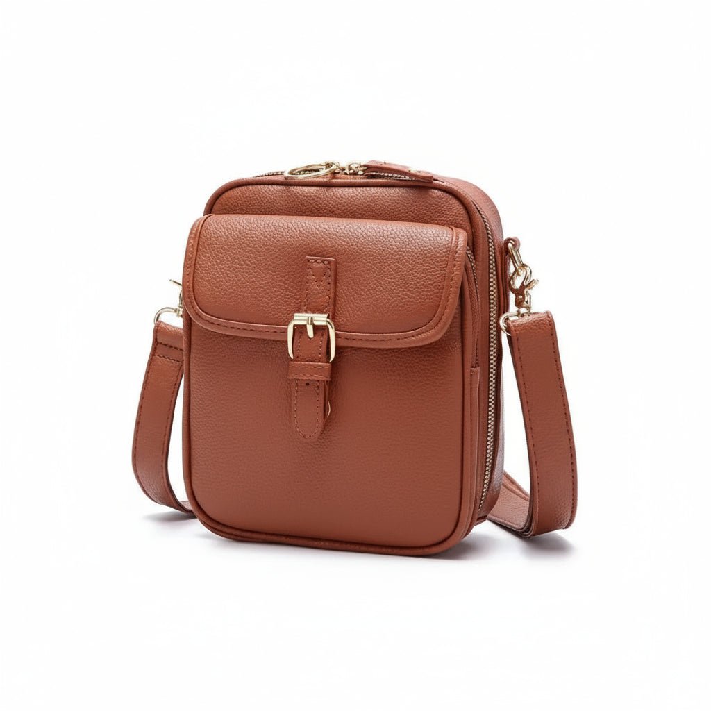 Compact Anti-Theft Crossbody Bag with Adjustable Strap