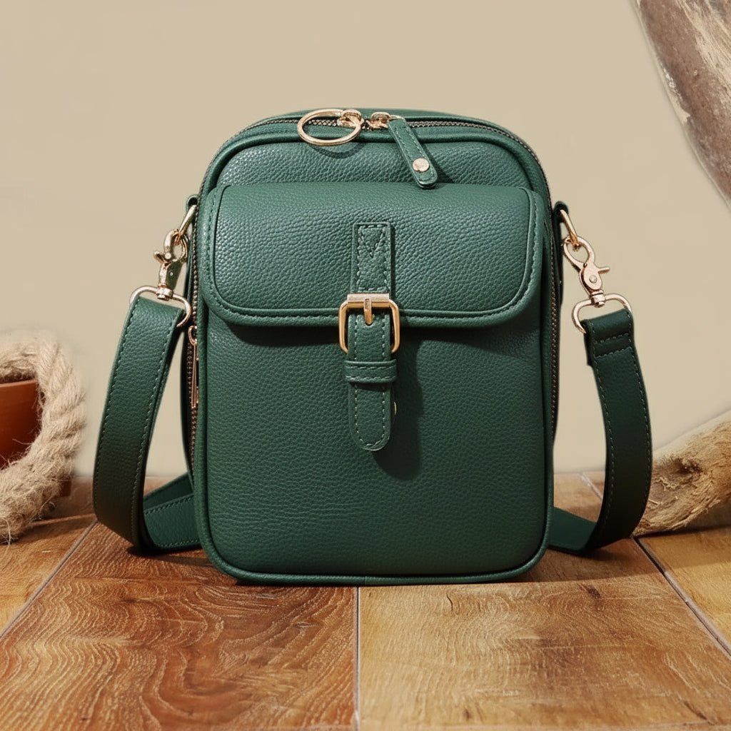 Compact Anti-Theft Crossbody Bag with Adjustable Strap
