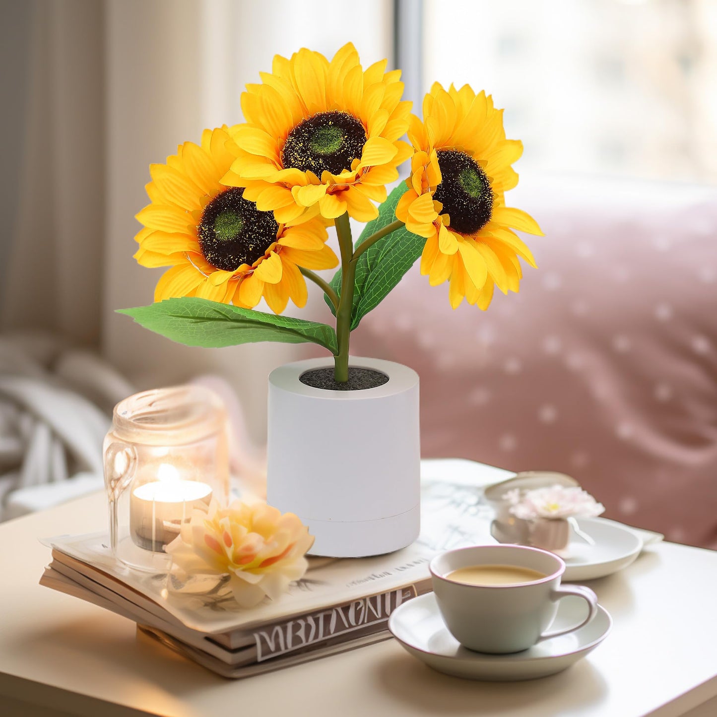 LED Sunflower Table Lamp - Nature-Inspired Decorative Lighting