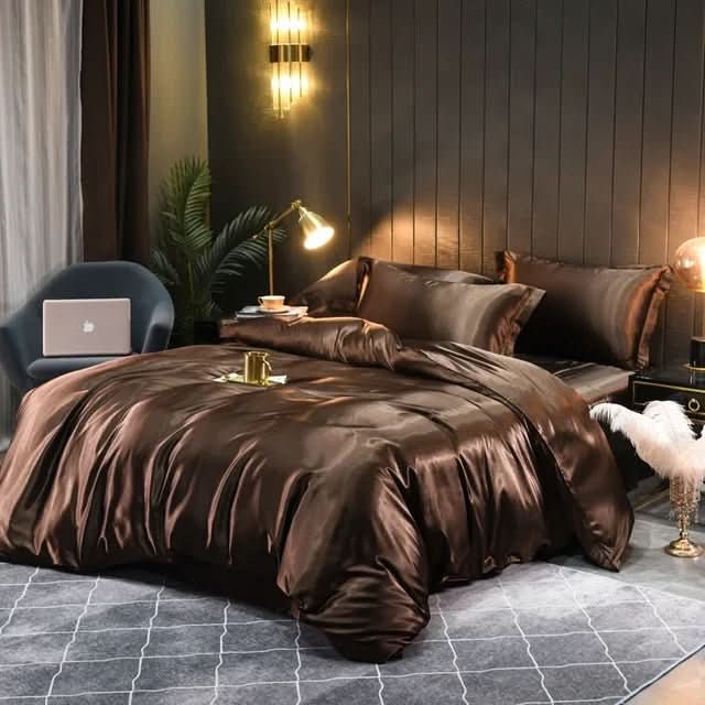 100% Silk Duvet Cover - Luxurious Breathable Comfort