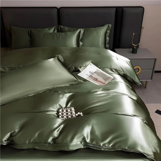 100% Silk Duvet Cover - Luxurious Breathable Comfort