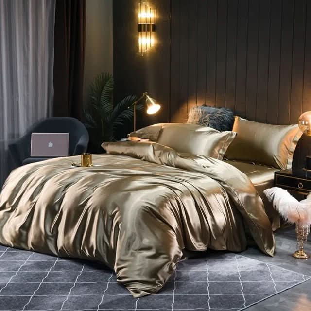 100% Silk Duvet Cover - Luxurious Breathable Comfort