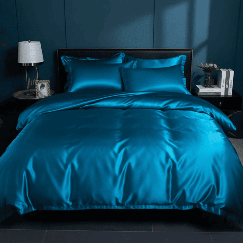 Silk Bedding Set for Queen King Super King - Smooth, Wrinkle-Resistant