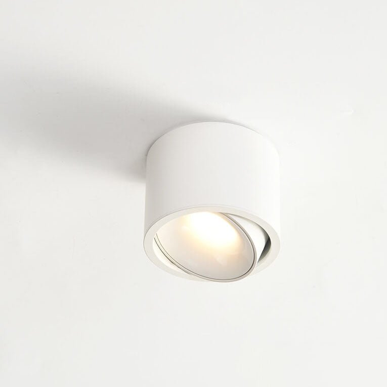 Adjustable Minimalist LED Recessed Ceiling Light in Black or White