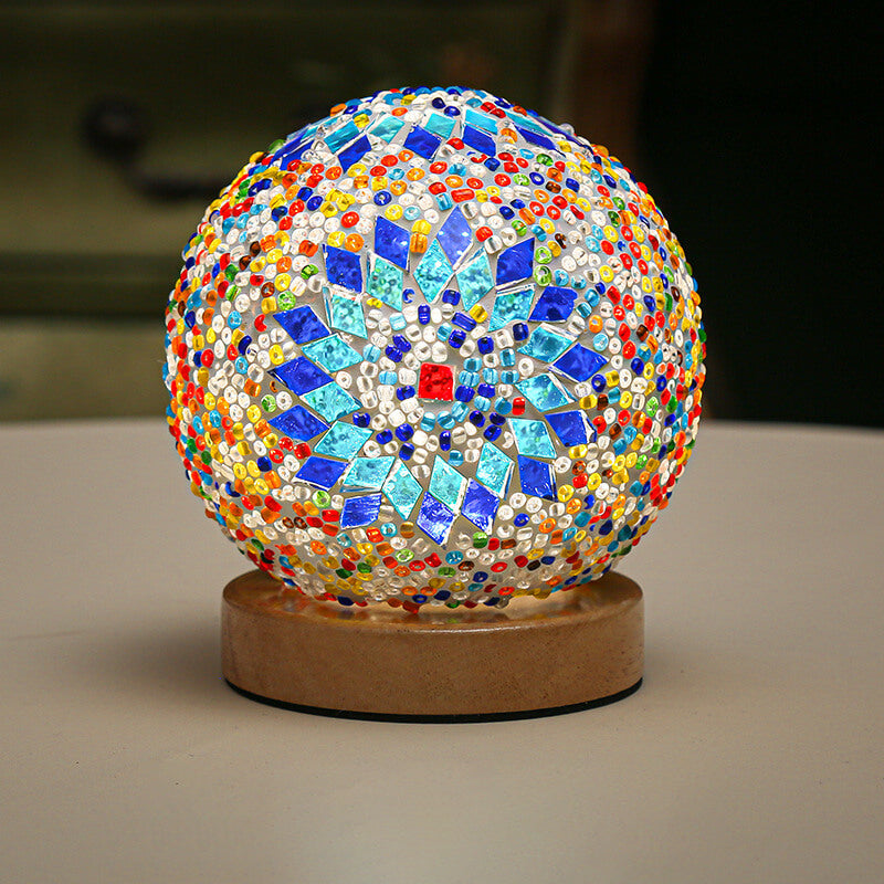 Modern Bohemian Table Lamp with USB Charging and LED Light