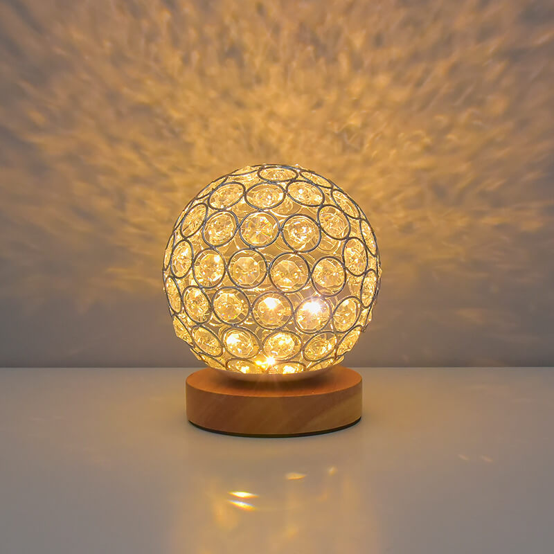Rechargeable Round LED Night Light Table Lamp
