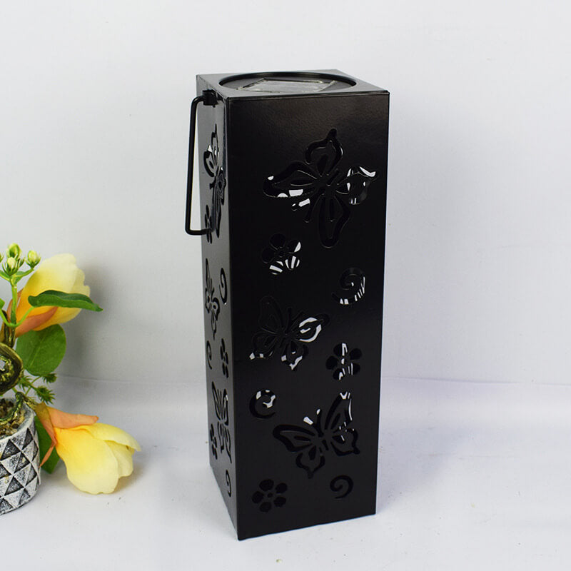 Solar LED Butterfly Rose Pattern Outdoor Decorative Lamp