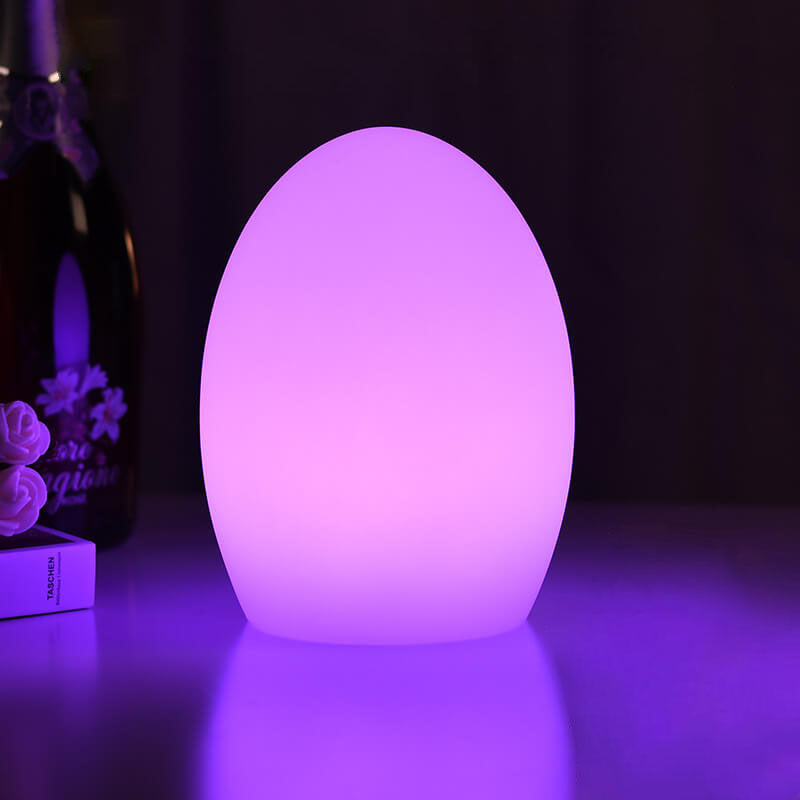 RGB Egg-shaped LED Table Lamp - Contemporary ABS Design