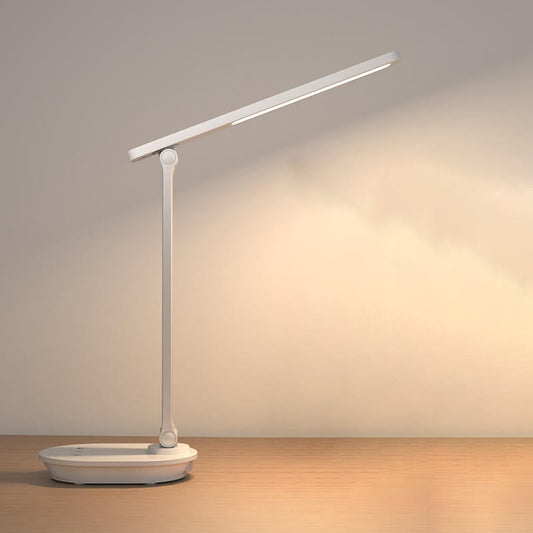 Modern Rechargeable LED Desk Lamp - Double Folding Design in Pink, White, Green
