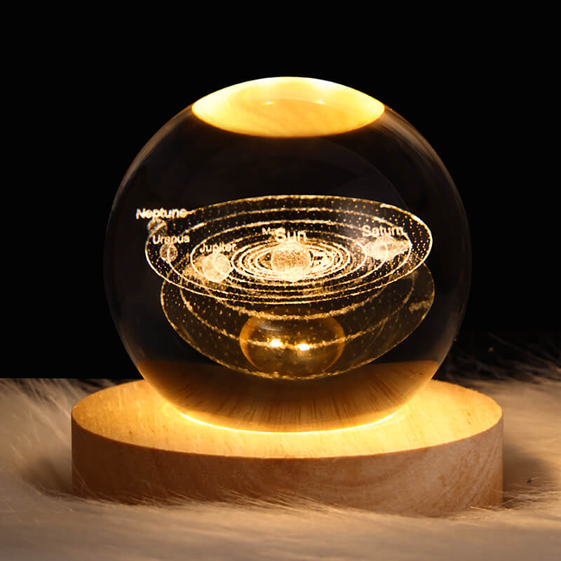 Crystal Star System USB LED Night Light Table Lamp