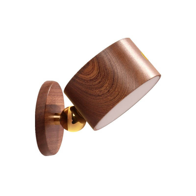 Wood LED Wall Sconce Lamp with Touch Control