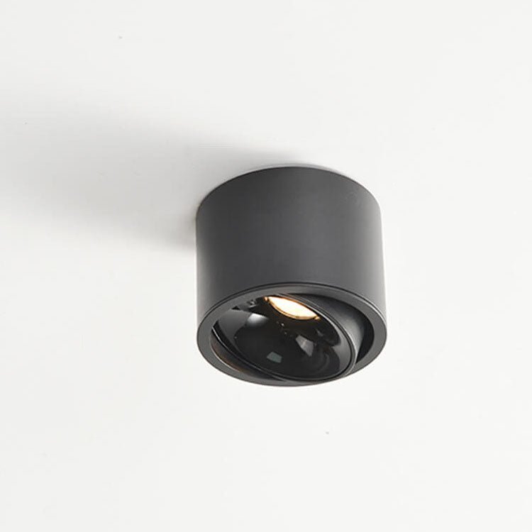 Adjustable Minimalist LED Recessed Ceiling Light in Black or White