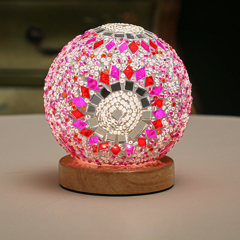 Modern Bohemian Table Lamp with USB Charging and LED Light