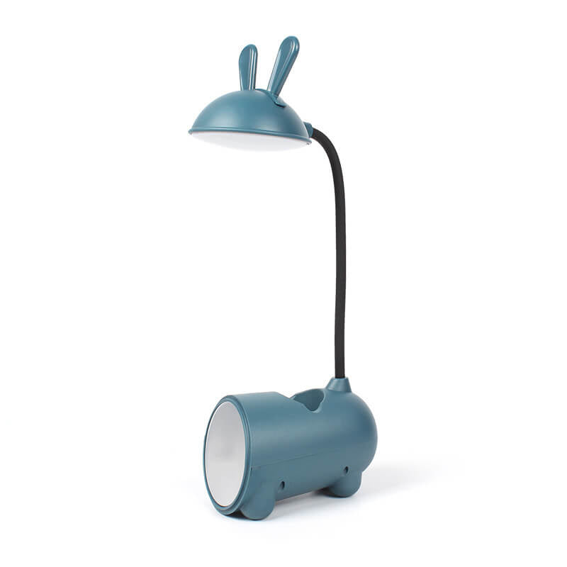 Cartoon Rabbit LED Touch Desk Lamp - Pink Green Blue