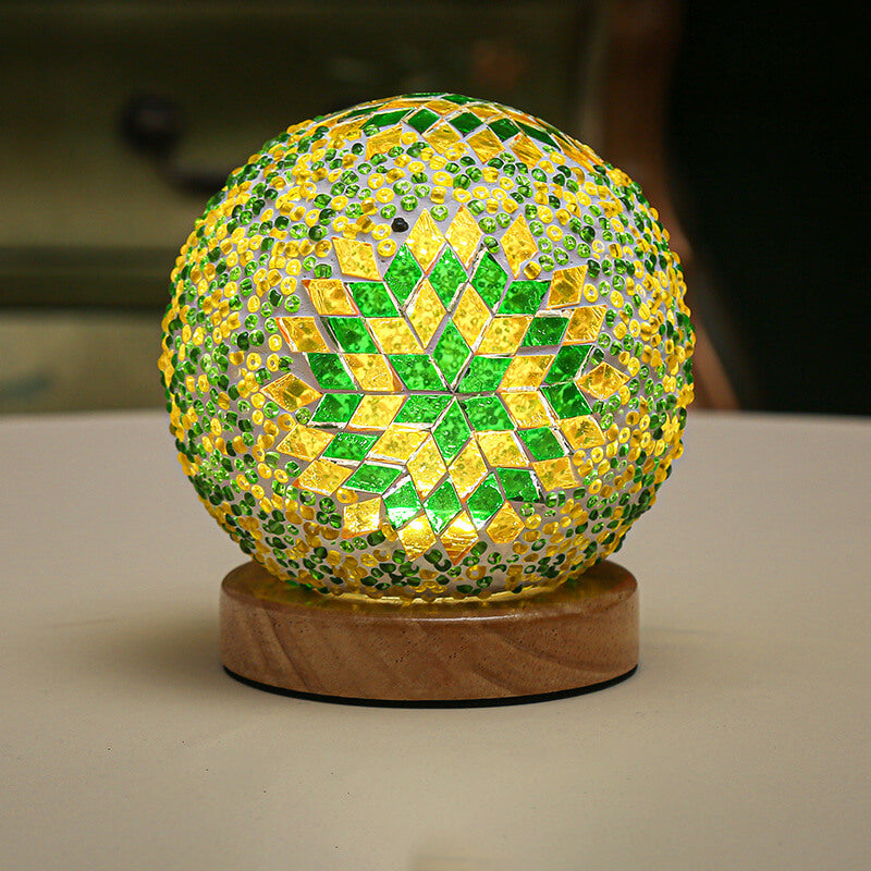 Modern Bohemian Table Lamp with USB Charging and LED Light