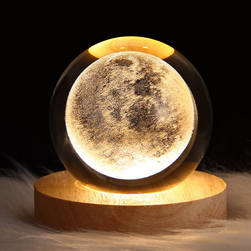 Crystal Star System USB LED Night Light Table Lamp