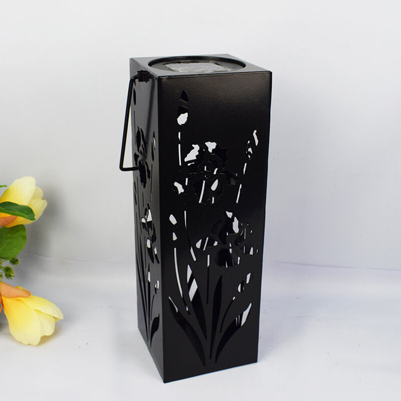 Solar LED Butterfly Rose Pattern Outdoor Decorative Lamp