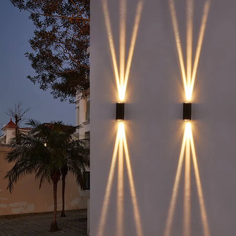 Modern Waterproof LED Outdoor Wall Sconce with Adjustable Base