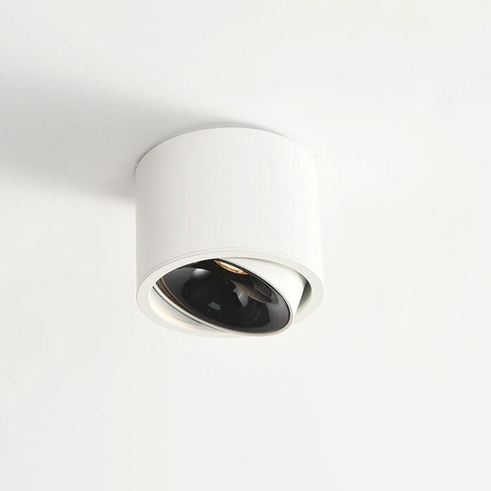 Adjustable Minimalist LED Recessed Ceiling Light in Black or White