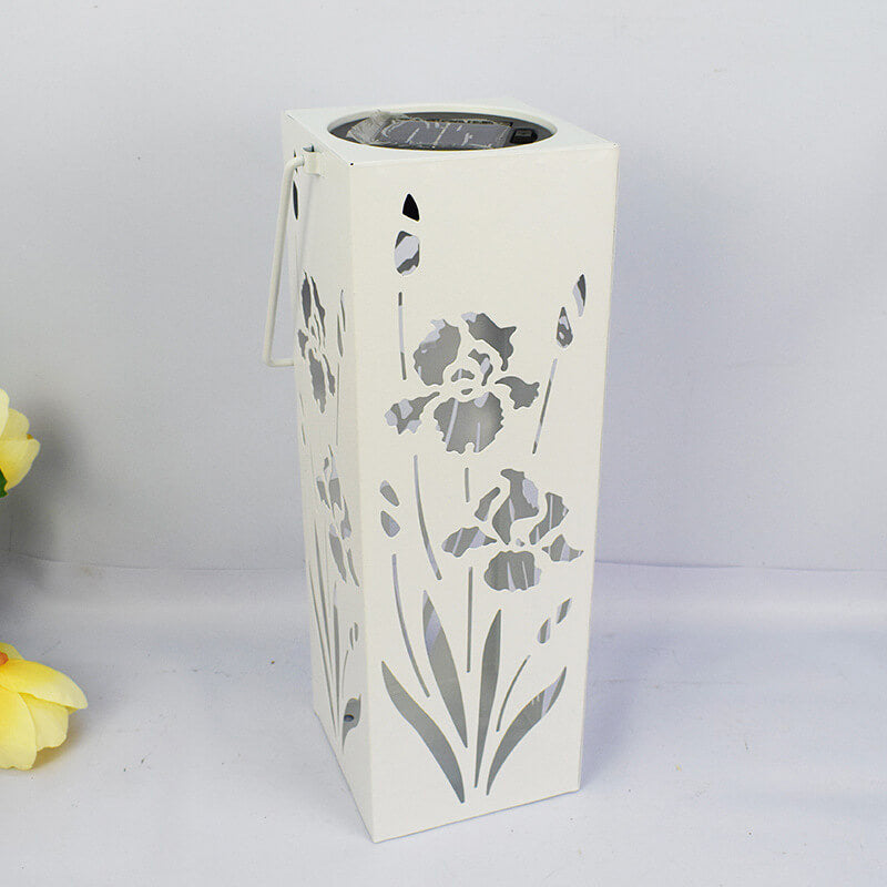 Solar LED Butterfly Rose Pattern Outdoor Decorative Lamp