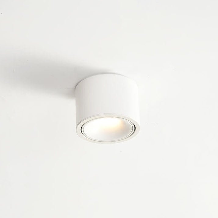 Adjustable Minimalist LED Recessed Ceiling Light in Black or White