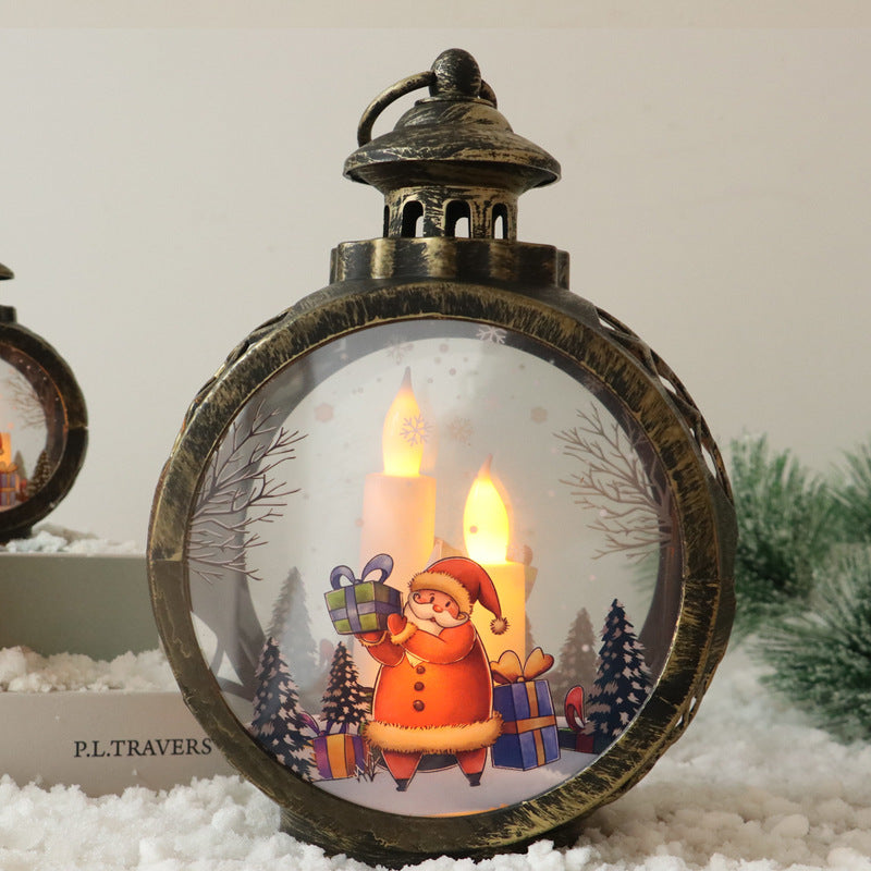 Vintage Round Portable Night Light Ornament