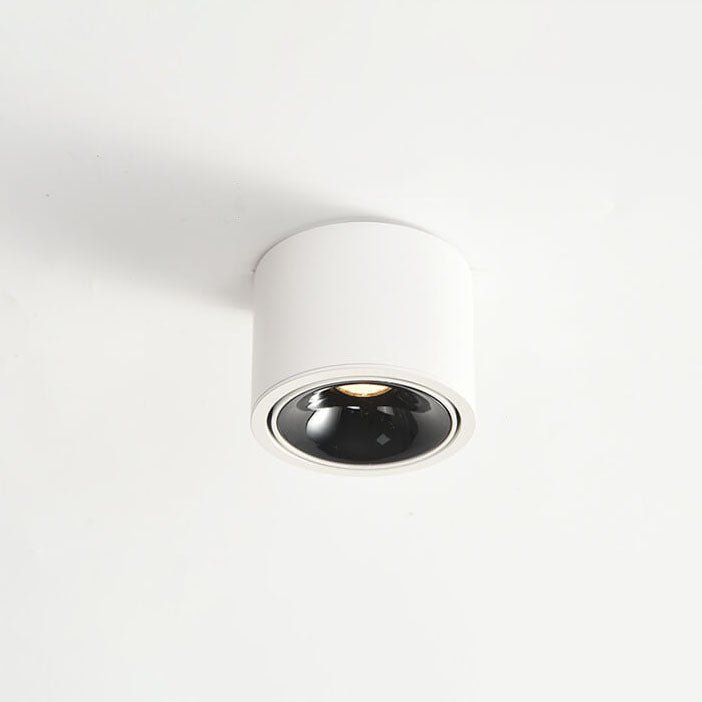 Adjustable Minimalist LED Recessed Ceiling Light in Black or White