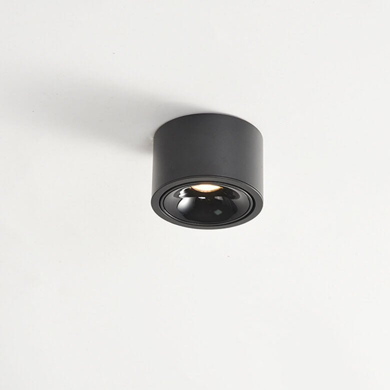 Adjustable Minimalist LED Recessed Ceiling Light in Black or White