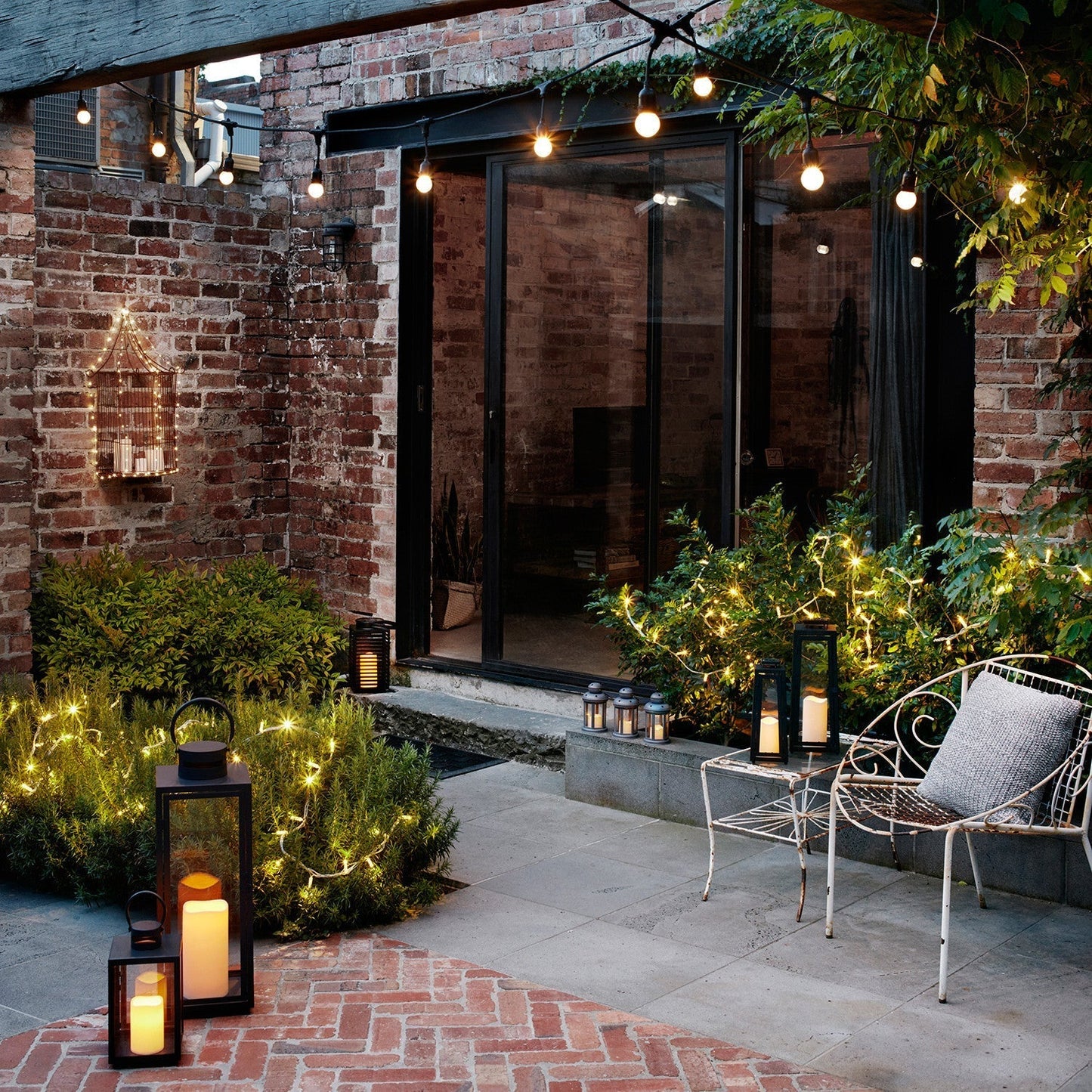 100 LED Micro Solar String Lights - Warm White, 16.4 ft Flexible Wire